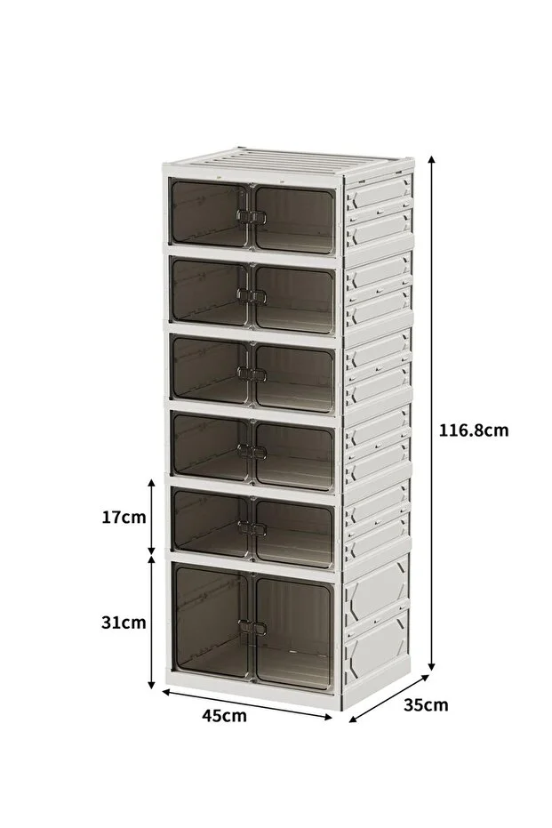 Katlanabilir Portatif Büyük Boy Kapasiteli Taşınabilir Organizer Ayakkabı Düzenleyici